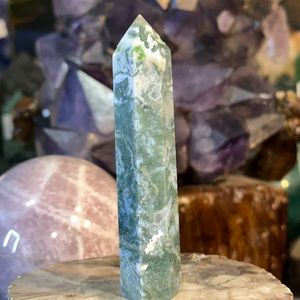 🔥SALE🔥 Moss Agate Crystal Point!